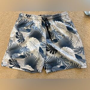The Drip Shop Palm Pattern Men Shorts, Size Small